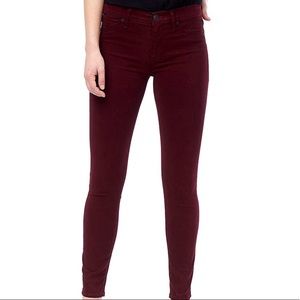 Hudson Jeans | Skinny Midrise | Burgundy | 24, 30